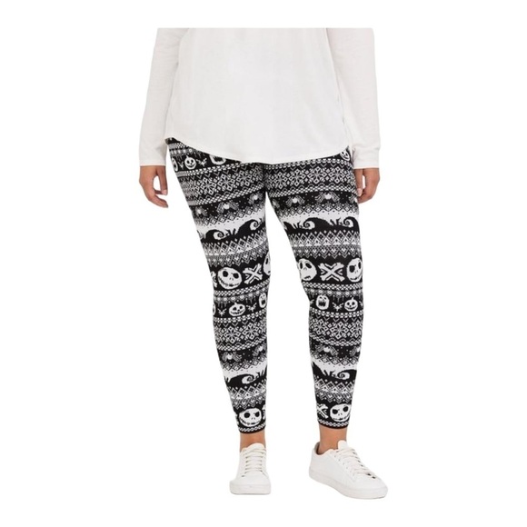 Torrid Nightmare Before Christmas Sweater Leggings - Size 2X - Picture 2 of 14